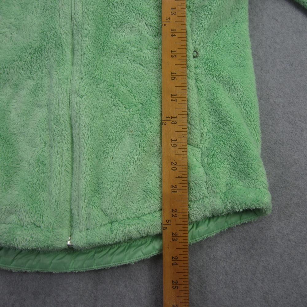 The North‎ Face Jacket Womens Small Green Full Zip Fuzzy Fleece Outdoor - Picture 11 of 16